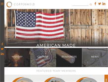 Tablet Screenshot of copperweld.com